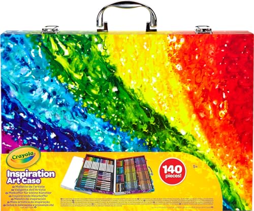 Crayola Inspiration Art Case Coloring Set - Rainbow (140ct), Art Kit For Kids, Toys for Girls & Boys, Art Set, Gift for Kids [Amazon Exclusive]