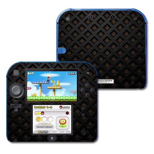 MightySkins Skin Compatible with Nintendo 2DS - Black Wall | Protective, Durable, and Unique Vinyl Decal wrap Cover | Easy to Apply, Remove, and Change Styles | Made in The USA