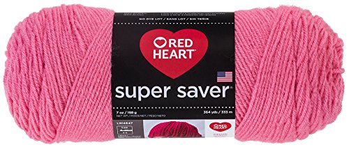 RED HEART Super Saver Yarn, Perfect Pink