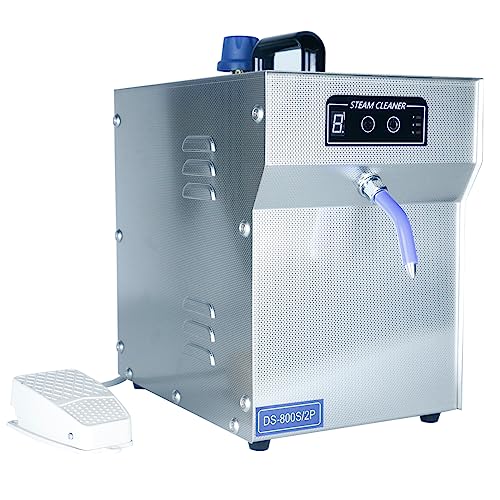 TDRSUPER 1300W Professional Jewelry Steam Cleaner 2L Stainless-Steel Jewelry Cleaning Machine for Silver & Gold High Pressure Gemstone Cleaning Steaming Machine for Jewelry Stores