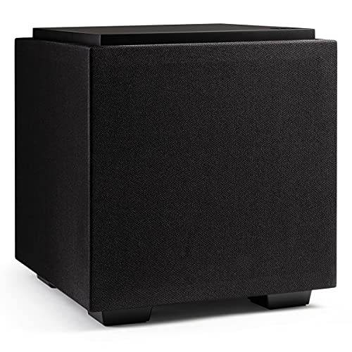 Definitive Technology Descend DN8 8' Subwoofer (2021 Model) - Digitally Optimized for Movies & Music, New 3XR Architecture, 500W Peak Class D Amplifier & (2) Pressure-Coupled 8' Bass Radiators, Black