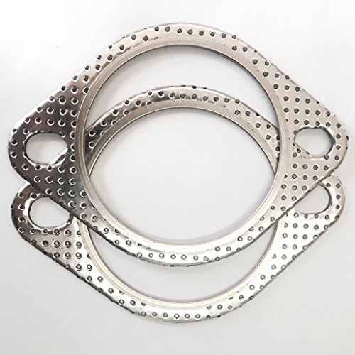 Ticon Industries - 2 Bolt MLSG High Temp Exhaust Gasket 3' I.D. (Qty 2) - Heavy Duty - 120-07610-0002 (3 Inch)