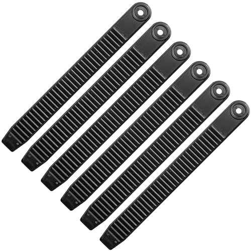 Shupakul 6 Pcs Snowboard Ankle Bindings Straps- 7.9 x 0.8 Inch Snowboard Ladder Straps Binding Replacement with Screws for Snowboard Ski Strap-in Binding System