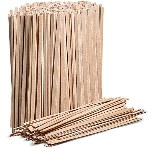 Prestee Wooden Coffee Stirrer, 1000 Disposable Coffee Stir Sticks, 5.5' Wooden Stir Sticks for Coffee & Cocktails, Wooden Beverage Mixer with Smooth Ends, Swizzle Drink Sticks, Coffee Bar Accessories