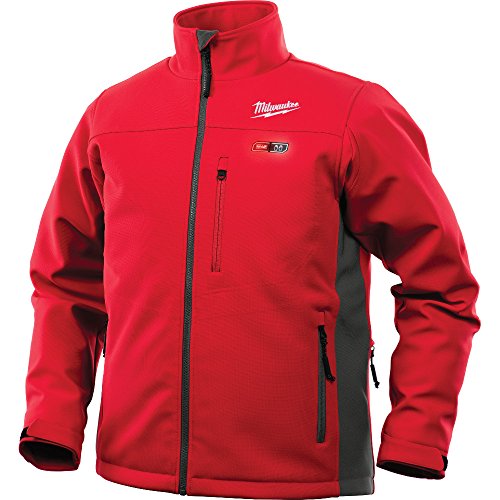 Milwaukee Jacket M12 12V Lithium-Ion Heated Front and Back Heat Zones and Colors - Battery Not Included (2X-Large, Red)