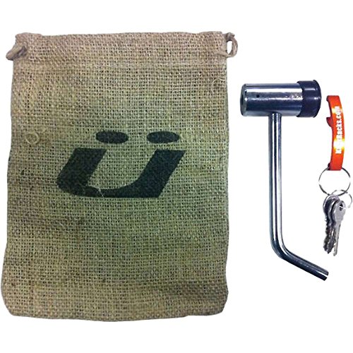 Kuat Hitch Lock Fits Bike Rack, Silver, 2'