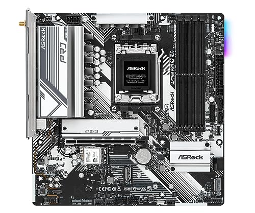 ASRock A620M PRO RS WiFi Supports AMD Socket AM5 Ryzen 7000 Series Processors