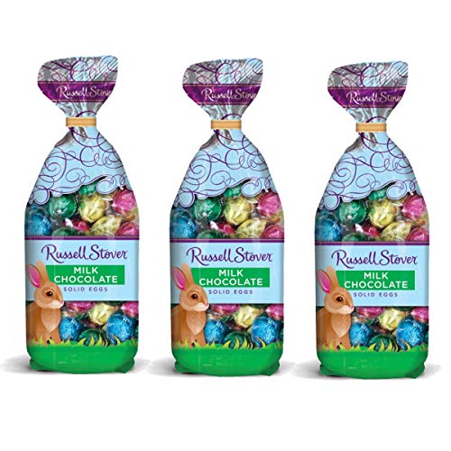 RUSSELL STOVER Easter Solid Milk Chocolate Eggs in Foil, 9 oz. (≈ 36 pieces) (Pack of 3)