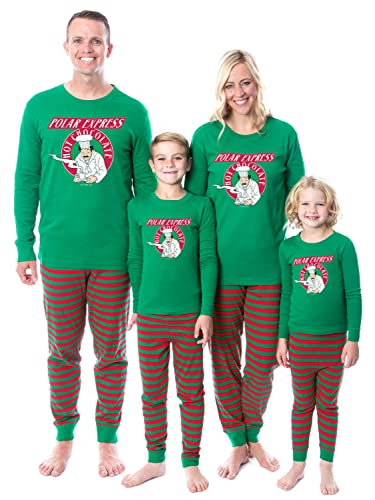 INTIMO Polar Express Movie Film Hot Chocolate Tight Fit Cotton Matching Family Pajama Set (Adult, Medium)