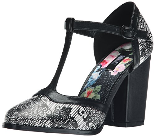 Iron Fist Women's Midnight Widow Heel,Black/White/White, 6 M US
