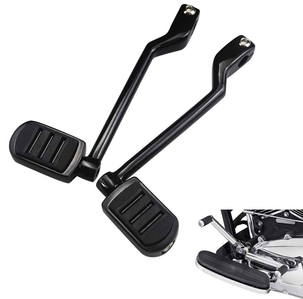WOWTK Heel Toe Shift Pegs, Front and rear Levers w/Shifter Pegs for Harley 1986-2017 FL Softail, 1988-2024 Road King Road Glide Street Glide Electra Glide and 2008-later Trike models,Black