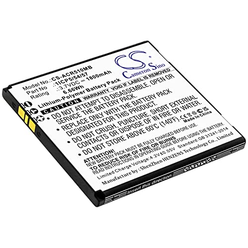 Cameron Sino Battery for Angelcare AC310, AC315, AC417, AC510, AC517 P/N: 1ICP5/54/57 1800mAh / 6.66Wh Li-Polymer