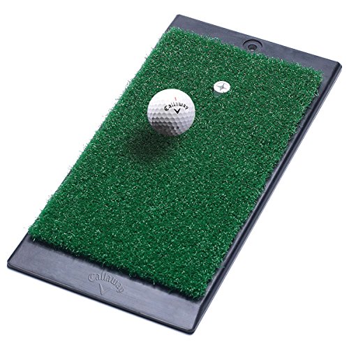 Callaway FT Launch Zone Golf Hitting Mat with Rubber Backing Golf Putting Mat,Green