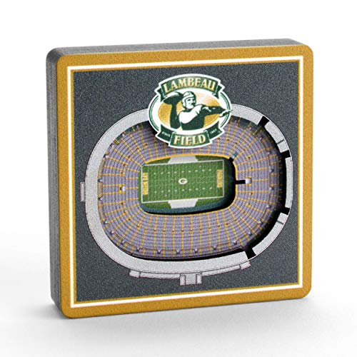 YouTheFan NFL Green Bay Packers 3D StadiumView Magnets - Lambeau Field