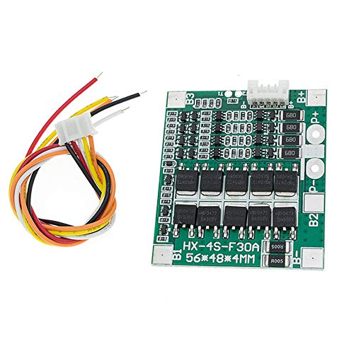 14.8V 4S 30A 18650 Lithium Battery BMS PCB Integrated Circuits Protection Board