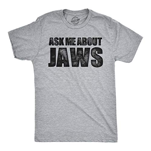 Toddler Ask Me About Jaws Tshirt Funny Shark Movie Flip Up Tee for Kids Funny Toddler Shirts Shark T Shirt for Toddler Funny Flip T Shirt Toddler Graphic Light Grey 5T