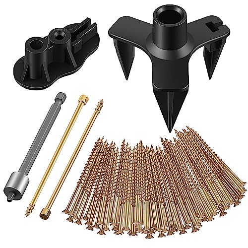 Dreyoo Squeaky Floor Repair Kit, Squeak No More Kit Eliminates Floor Squeak Fit Most Carpet Hardwood Floors, 3233 Woodworking Project Kits Use for Fix Floors, Contains 5 Auxiliary Tools and 50 Screws