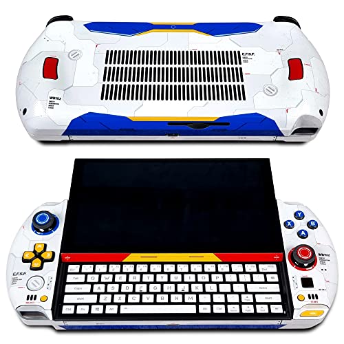 GPD Win 4 Matte Skin, Gundam Edition, Full Wrapping Matte Vinyl Skin for GPD Win 4 (Designed by POP SKIN) Compatible with Both USB A Version and Oculink Version.