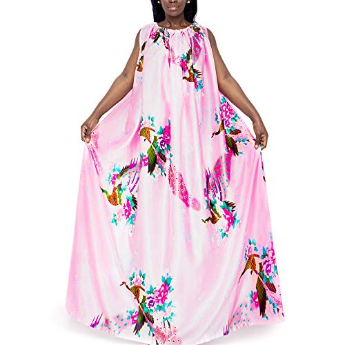 Steam Gown (Pink Peacock), Bath Robe, full body covering, soft and sleek fabric, eco-friendly for spa, sauna, hair salon and more