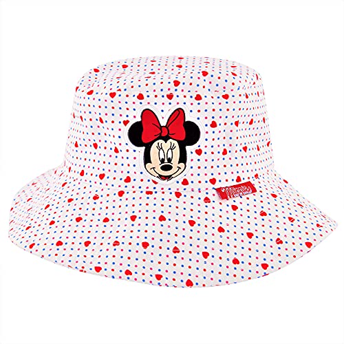 Disney Toddler Sunhat, Minnie Mouse Kids Bucket Hat and Matching Girls Baseball Cap for Beach, Size 2-4, 2-4T