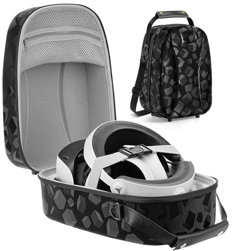 Augot Hard Carrying Case for Oculus Quest 3/Psvr 2 and Accessories, Travel Carrying Case Storage Bag for Meta Quest 3/Psvr 2 VR Gaming Headset and Touch Controllers Accessories for Travel and Home