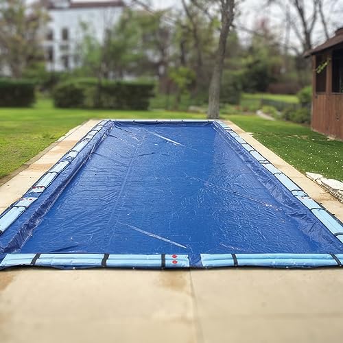 Pureline Denali Rectangular Inground Ground Winter Pool Cover, 18' x 36’, 8 Year Warranty