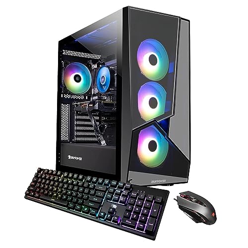 iBUYPOWER Pro Gaming PC Computer Desktop SlateMR 291i (Intel i7-12700F 3.6 GHz, GeForce RTX 3060 TI 8GB, 16 GB RGB DDR4 RAM, 1 TB NVME SSD, WiFi ready, Windows 11 Home)
