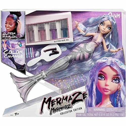 MERMAZE MERMAIDZ Color Change Orra Deluxe Fashion Doll with Wear and Share Hair Play,Multicolor,580843