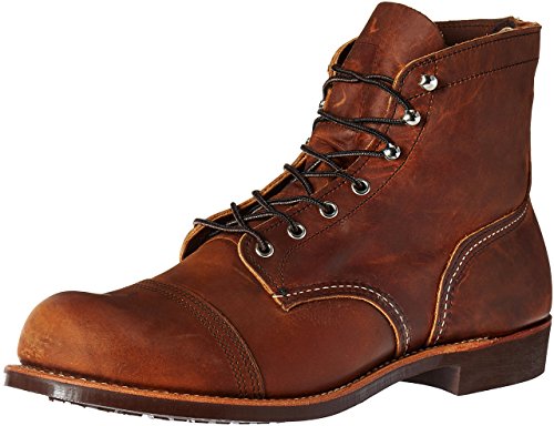 Red Wing Heritage Men's Iron Ranger Work Boot, Copper Rough and Tough, 12 D US