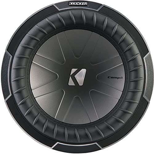 KICKER CompQ10 Q-Class 10-Inch (25cm) Subwoofer, Dual Voice Coil 2-Ohm