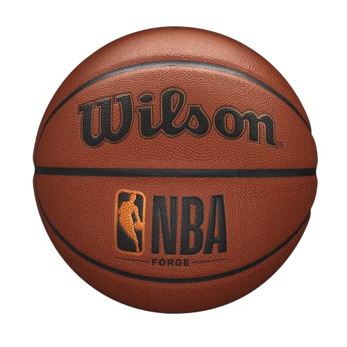 WILSON NBA Forge Series Indoor/Outdoor Basketball - Forge, Brown, Size 7-29.5'