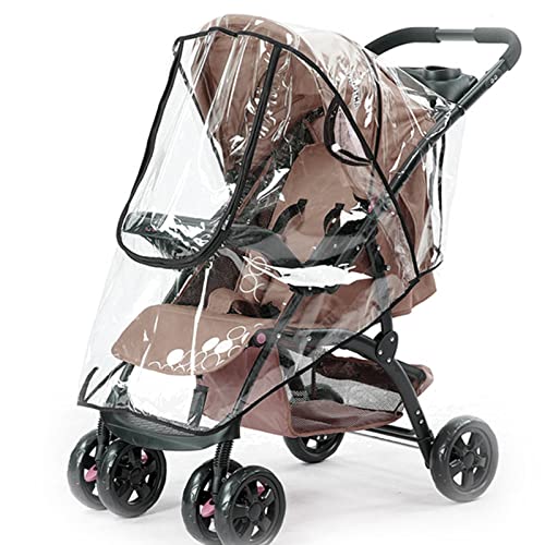 Ginchain Stroller Rain Cover, Universal Stroller Accessory, Waterproof Rainproof Windproof Weather Shield, Baby Travel Stroller Shield, Protect from Dust Snow Insects