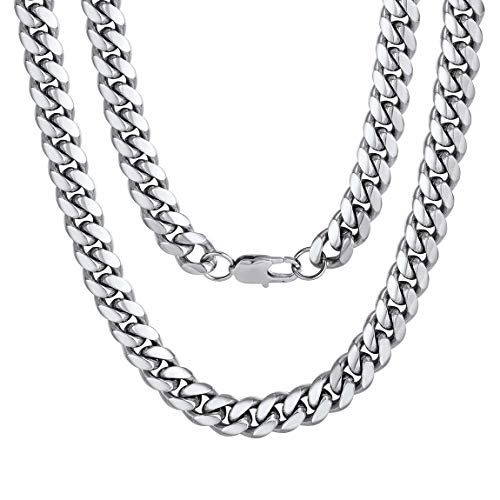 Man Chain Necklace 316L Stainless Steel 30inch Hip Hop Rapper Neck Chain Mens Gifts