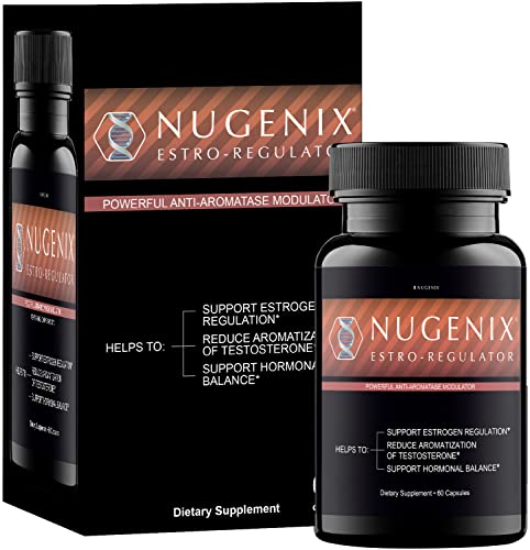 Nugenix Estro-Regulator - DIM Supplement, Estrogen Blocker for Men and Aromatase Inhibitor, Testosterone Booster - 60 Capsules