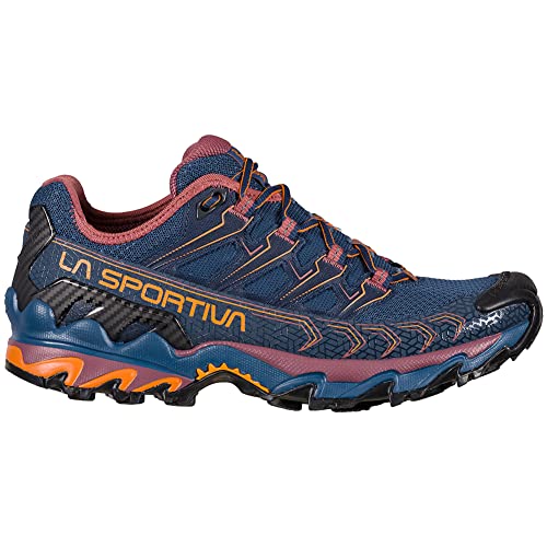 La Sportiva Women's Ultra Raptor II Trail Running Shoes, Denim/Rouge, 9