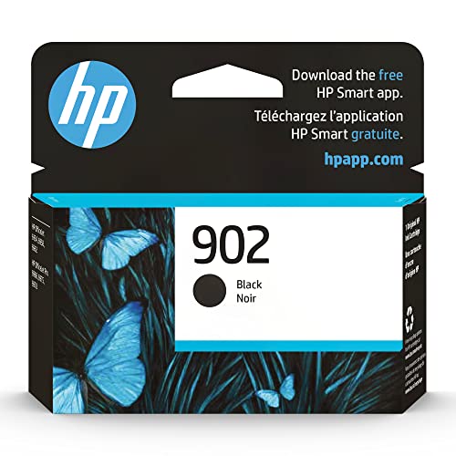 HP 902 Black Ink Cartridge | Works with HP OfficeJet 6950, 6960 Series, HP OfficeJet Pro 6960, 6970 Series | Eligible for Instant Ink | T6L98AN