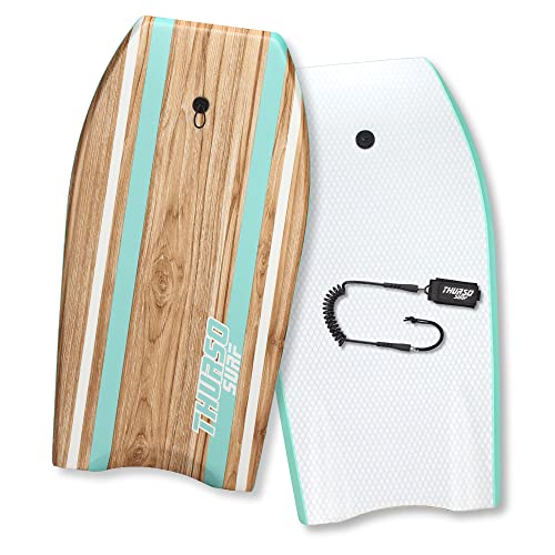 THURSO SURF Quill 42'' Bodyboard Body Boards Perfect for Kids and Adults for Beach and Pool Fun Lightweight & Durable EPS Core Ideal for Wave Riding and Bodyboarding Turquoise