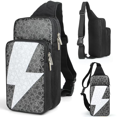 Pulchra Switch Bag for Switch/Switch OLED - Switch Accessories Travel Crossbody Bag - Portable Backpack (Thunderbolt)