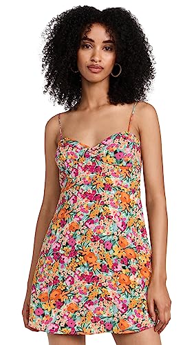 For Love & Lemons Women's Deena Mini Dress, Multi, S