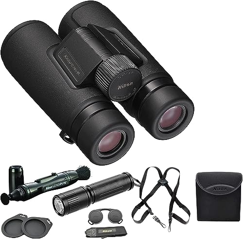 Nikon 12x42 Monarch M5 Binoculars with Lens Pen, Harness, & Flashlight Kit