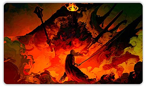 Paramint I Am No Man (Stitched) - MTG Playmat by Anato Finnstark, LOTR Lord of The Rings - Compatible for Magic The Gathering Playmat - Play MTG, YuGiOh, TCG - Original Play Mat Art Designs
