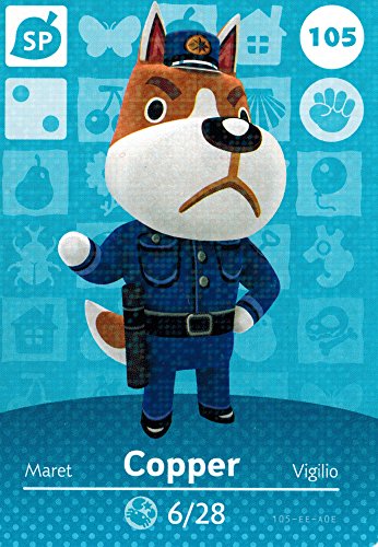 Nintendo Animal Crossing Happy Home Designer Amiibo Card Copper 105/200 USA Version