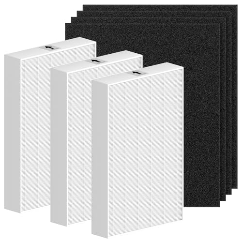 HPA300 True HEPA Filter Replacement Compatible with Honeywell Air Purifier HPA300 Series, HPA300, HPA304, HPA8350, HPA300VP, HPA3300b, HPA5300, Pack of 3 HEPA R and 4 Pre filters A HRF-AP1