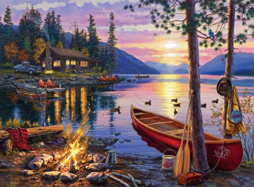 Buffalo Games - Darrell Bush - Canoe Lake - 1000 Piece Jigsaw Puzzle