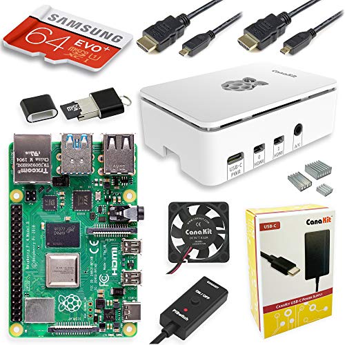 CanaKit Raspberry Pi 4 8GB Starter MAX Kit - 64GB Edition (8GB RAM)