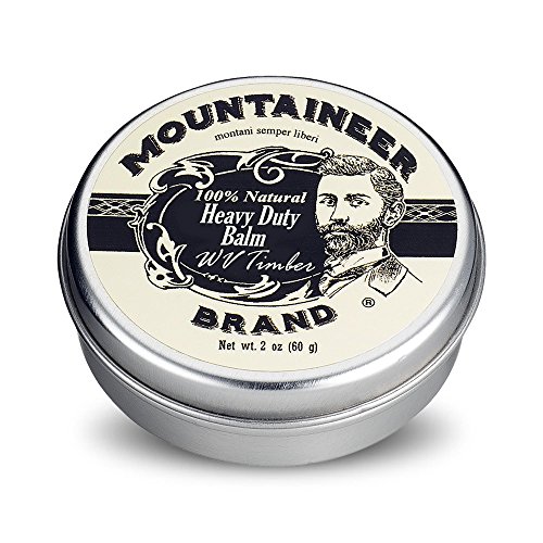 Mountaineer Brand Heavy Duty Beard Balm For Men | 100% Natural with No Parabens or Dyes | Leave In Styling and Conditioning Balm | Shape, Smooth, Grooming Beard Kit | Timber Scent 2oz