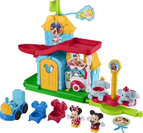 Fisher-Price Little People Toddler Toy Disney Mickey & Friends Playset with Sounds & Phrases for Ages 18+ Months (Amazon Exclusive)