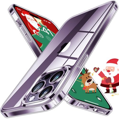 Simtect Ultra Clear Designed for iPhone 14 Pro Max Case, [Non-Yellowing] [10 FT Military Drop Protection] Slim Fit Yet Protective Shockproof Bumper with Airbag Case Cover 6.7 Inch- Crystal Clear