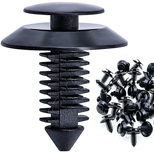 Rexka 50pcs Door Trim Panel Retainers Clips Fastener for Ford N801925-S Lincoln Mercury Bronco F150 Mustang F-250 F-350