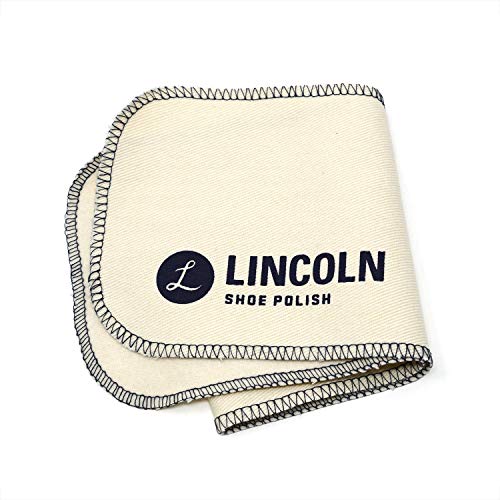 Lincoln Shoe Polish Professional Shine & Buff Cloth | Premium Cotton Flannel Buffing “Snap Cloth” for a Classic High Gloss Shine - Set of 3 Pack